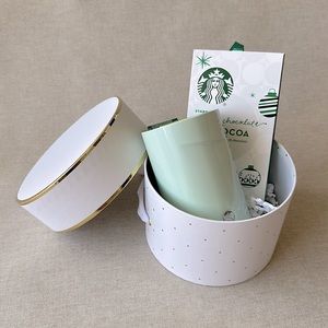 Starbucks Vacuum Insulated Mint Green Tumbler & Cocoa Set